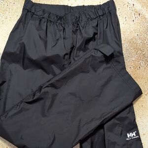 NWOT | Helly Hansen Kids Black Rain Pants Waterproof Size 16